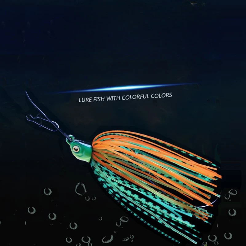 200 Pezzi 4 Colori Fascia Silicone Gonne Pesca Strumento SpinnerBait