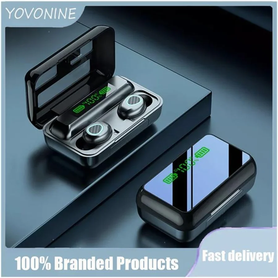 

YOVONINE Wireless Headphones with Mic Sports Waterproof TWS R11 R15 Earphones Touch Control Wireless Headsets Earbuds Phone
