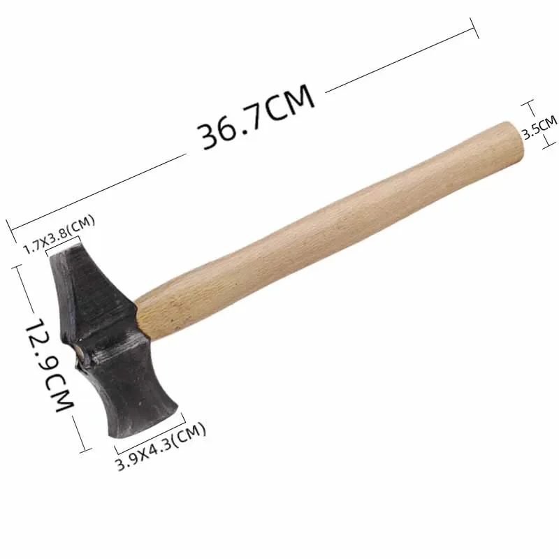 Accessories for Hand-forged Tools with Wooden Handles for Household Use Portable Woodworking Professional Hand Tools Hammers - 5