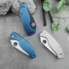 High Hardness Folding Knife C122 Titanium Alloy Handle Knife High Quality Pocket Knife Outdoor EDC Survival Camping Hunting Tool 2