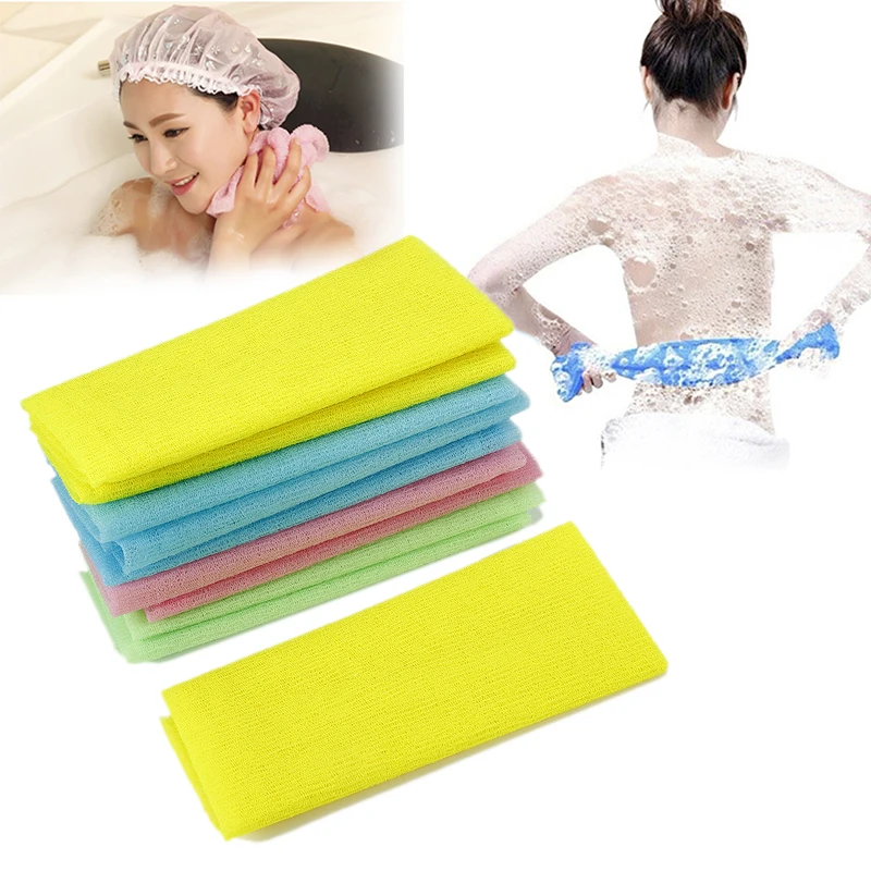 

beauty skin exfoliating cloth washcloth Japanese body wash towel nylon bath towel skin polishing towel color sent randomly