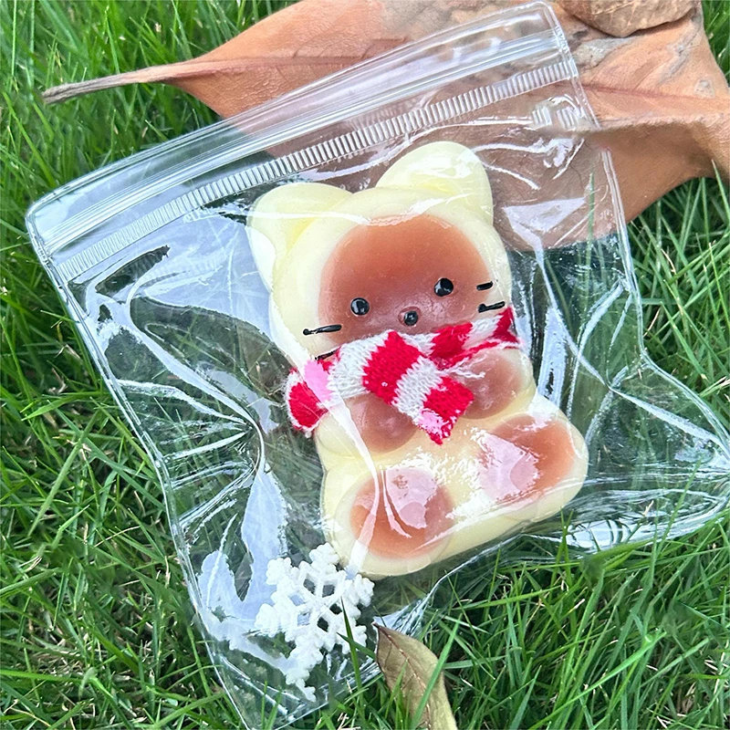 Cartoon Kawaii Plush Cats Slow Rebound Toy Creative Soft Feel Pinching Fingertip Toy Kids Stress Relief Toy Cute Girl Gift 5