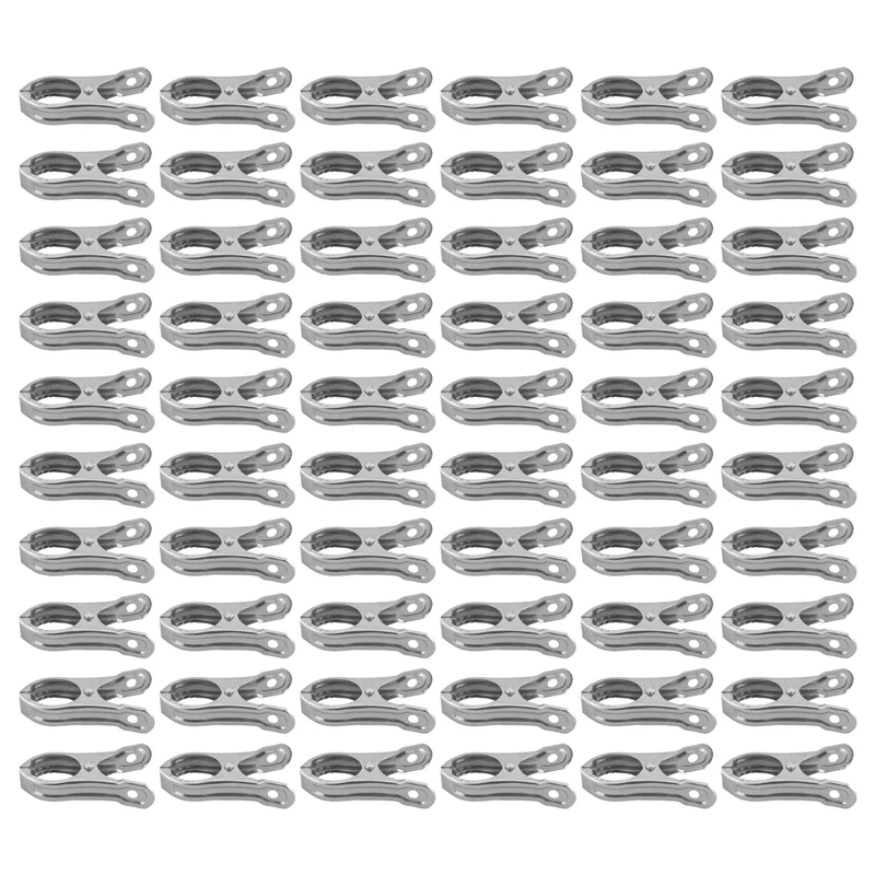 60 PCS 정원 클립, 온실 클램프 스테인레스 스틸, 그물 용 Greenhuose 클립, 강력한 그립-새로운