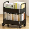 Rolling Storage Cart 20lbs Max Load Capacity 2 Tier Utility Cart Trolley On Wheels For Kitchen Bathroom Accessories 1