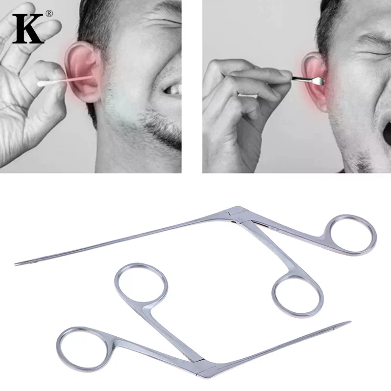 Ear Nose Cleaner Pliers Pick Endoscope Earwax Remover Micro Alligator Crocodile Veterinary Forceps Tweezer Otoscope Tool_voghion.com