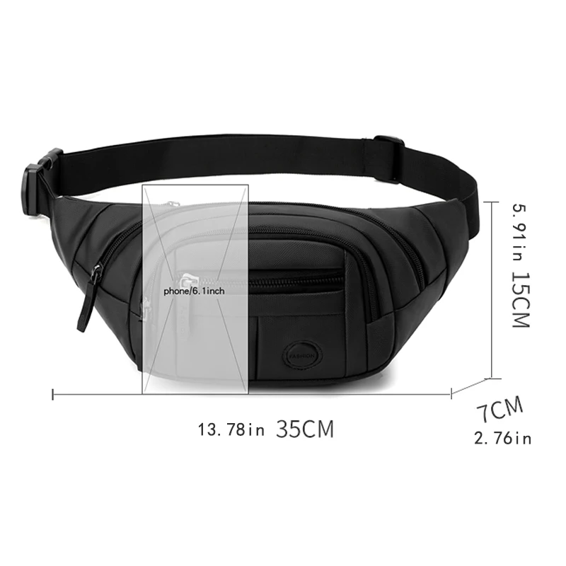 Unisex multifunctional Multi Pocket chest bag and waist bag are ideal choices for shopping, travel, commuting and vacation – ide