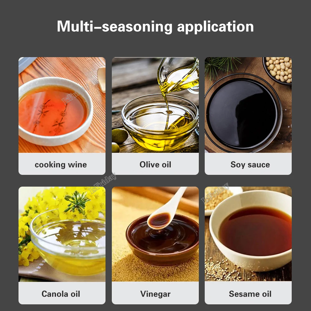 Oil Sprayer Oil Spray Bottle 250ml High Borosilicate Glass Cooking Oil Dispensers Olive Sprayer Mister For Air Fryer Salad Baking