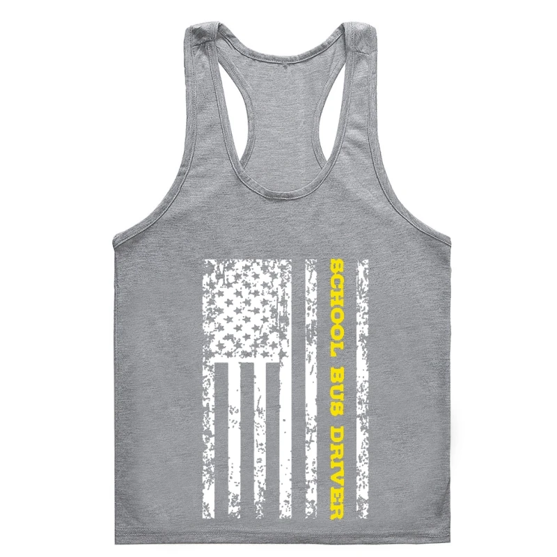 

Футболка мужская для школьного автобуса, эстетическая одежда для спортзала, Классическая майка, хлопок, Харадзюку, Рождественская майка