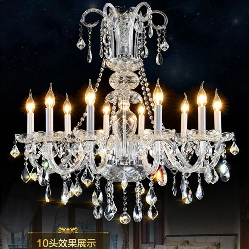 Grande lampadario di cristallo illuminazione Foyer luci apparecchio di lusso moderno Candelabro tromba delle scale per Villa e palazzo lustro k9 Grade