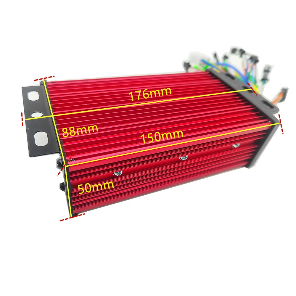 전기 자전거 Escooter 브러시리스 컨트롤러 500W-1000W DC 모터 36V 48V 660V 72V 용 LCD 디스플레이 스로틀 포함