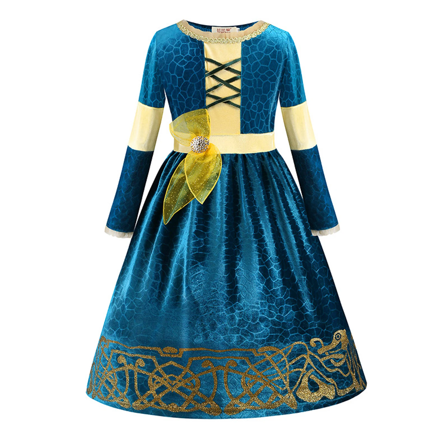 Inspired From Cartoon Movie Brave PrincessMerida Dresses for Girls Fancy ScotlandKingdom Merida Kids Halloween CosplayCostume Cosplay Costume Kids Girls Dress Halloween Dress Outfit