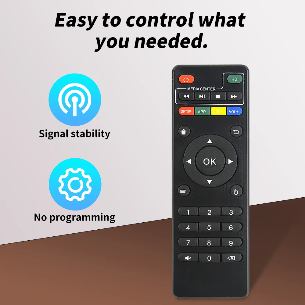 Telecomando Sostitutivo Per MXQ Pro 4K E Android TV Box, Senza Programmazione, Fino A 10 Metri