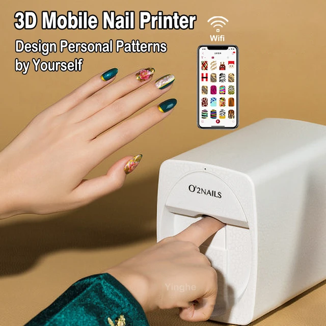 Amazon.com: 3D Smart Nail Printer Desktop Nail Printer Nail Printing Robot  Digital Mobile Nail Printing Printer with 10.1 Touch Screen : Home & Kitchen