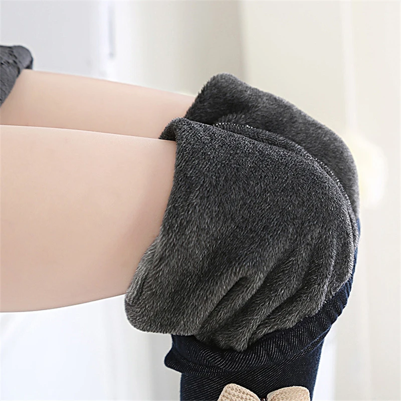 Girls pants Girls trousers Kids pants Girl Pants Autumn Winter Warm Children Trousers Baby Leggings Thicken Velvet Bowknot Kids Jean Pants Anti Cold Girls Clothes
