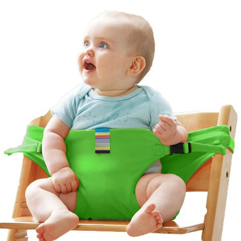 Kids Chair Baby Chair Travel Foldable Washable Infant Dining High Dinning Cover Seat Safety Belt Feeding Baby Care Accessories