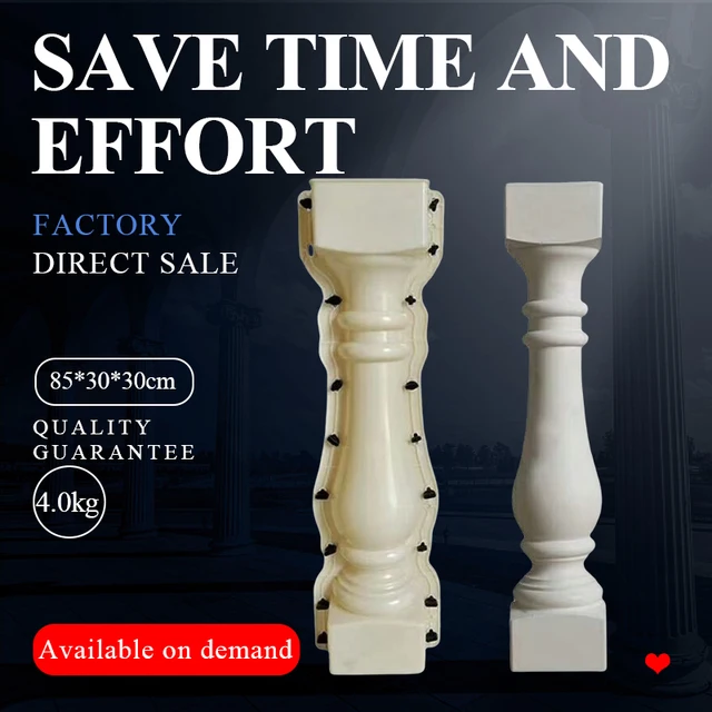 Erkély Beton Penész -Építő Váza Oszlop Bulaster Korlát Cement Védőgát Előre Gyártott Erkélykorlátozó