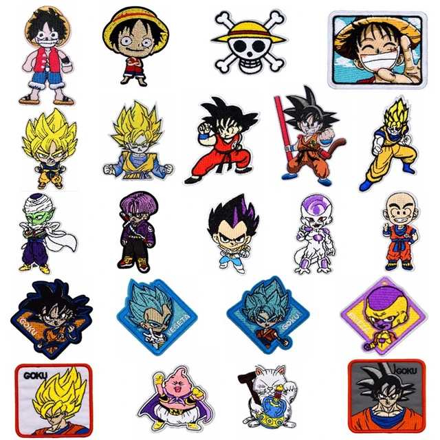 Patches For Clothes Bag Iron On Thermal Stickers Goku Ssj God De