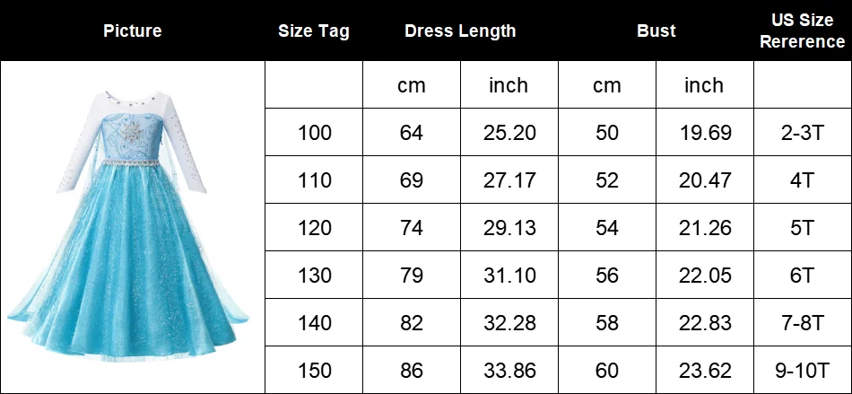 Frozen Costume For Girls 2024 Halloween Carnival Party Dress Up Kids Birthday Clothing Cosplay Snow Queen Elsa Princess Dress