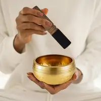 Tibetan Singing Bowl Set Stress Relief Tool Yoga Meditation Chanting Bowl For Yoga Chakra Healing Mindfulness Stress Relief - Image 4