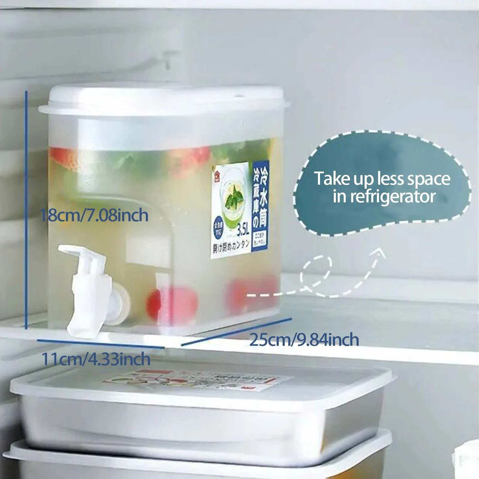 Distributeur De Boissons 5L Navaris - Avec Infuseur, Compartiment Glaçons, Robinet