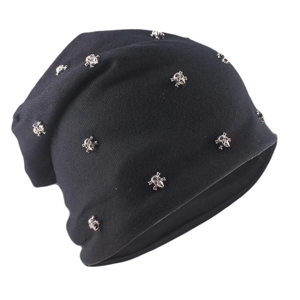 Neue Winter Hut Mode Erwachsene Männer Frauen Warme Mützen Skullies Schädel Lässige Hip Hop Beanie Outdoor Marke Dicke Hüte Motorhaube Verkauf – Detail 10