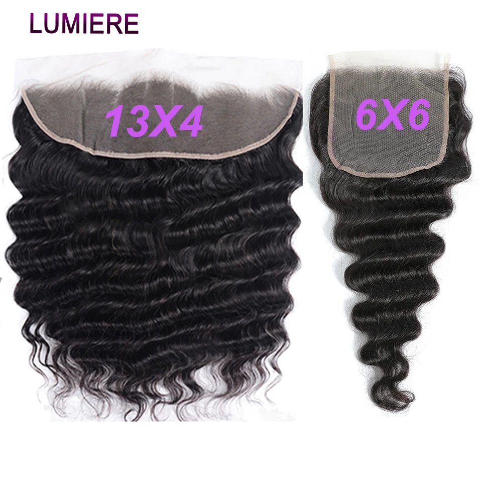 Human Hair Extensions Human Hair Closure Human Hair Lace Product Human Hair Frontal Human Hair Toppers Lumiere Loose Deep Wave HD Frontal Only Full 13x6 13x4 Invisible Melt Skin Lace 5x5 6x6 7x7 Closure Raw Virgin 15A Human Hair