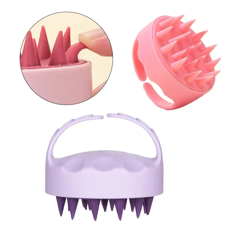 Shampoo Head Scalp Massage Brush Silicone Soft Skin Friendly Hair Washing Massager Comb SPA Massage Brush Beauty Hair Tool Salon 5