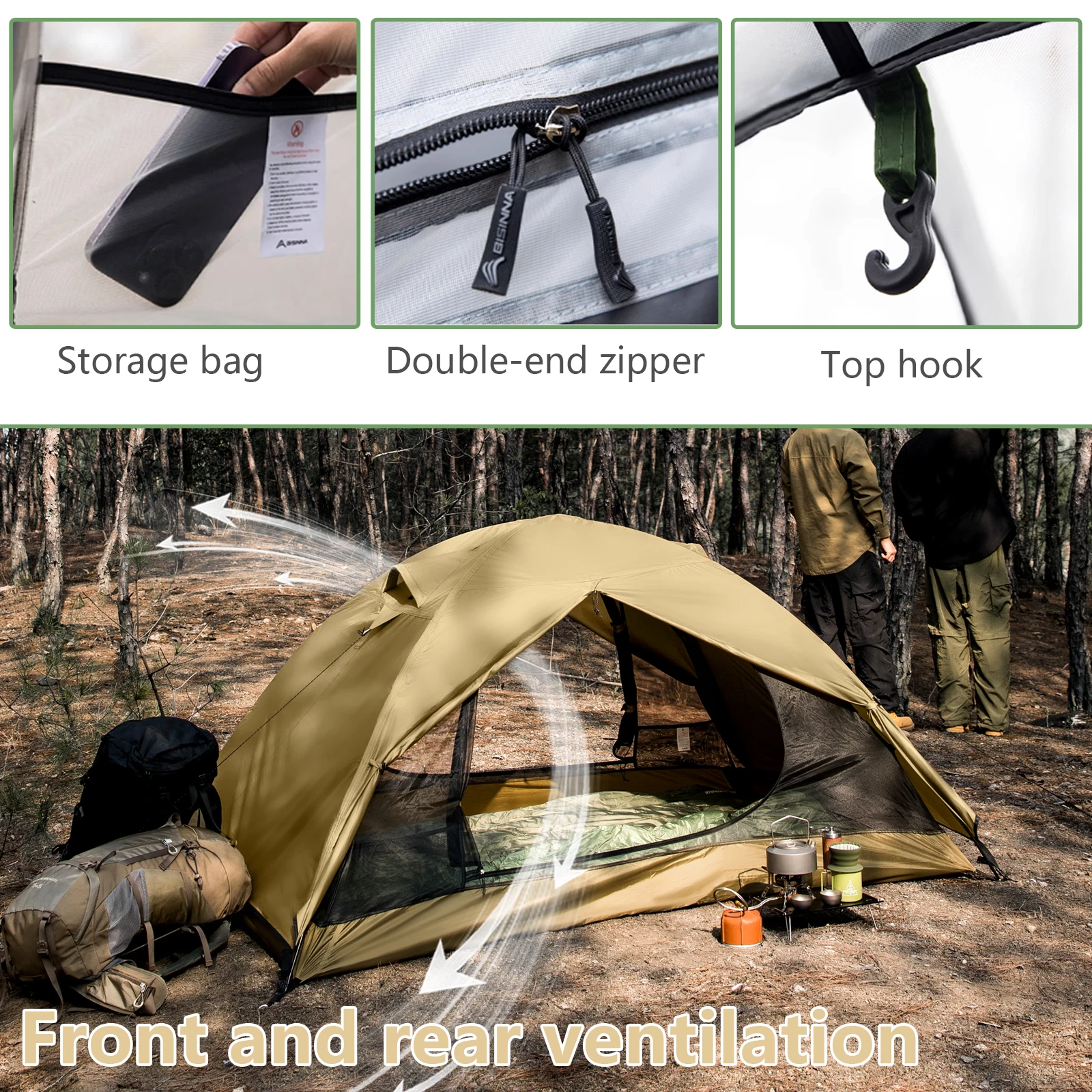 Camping Tent 2 Persons 3
