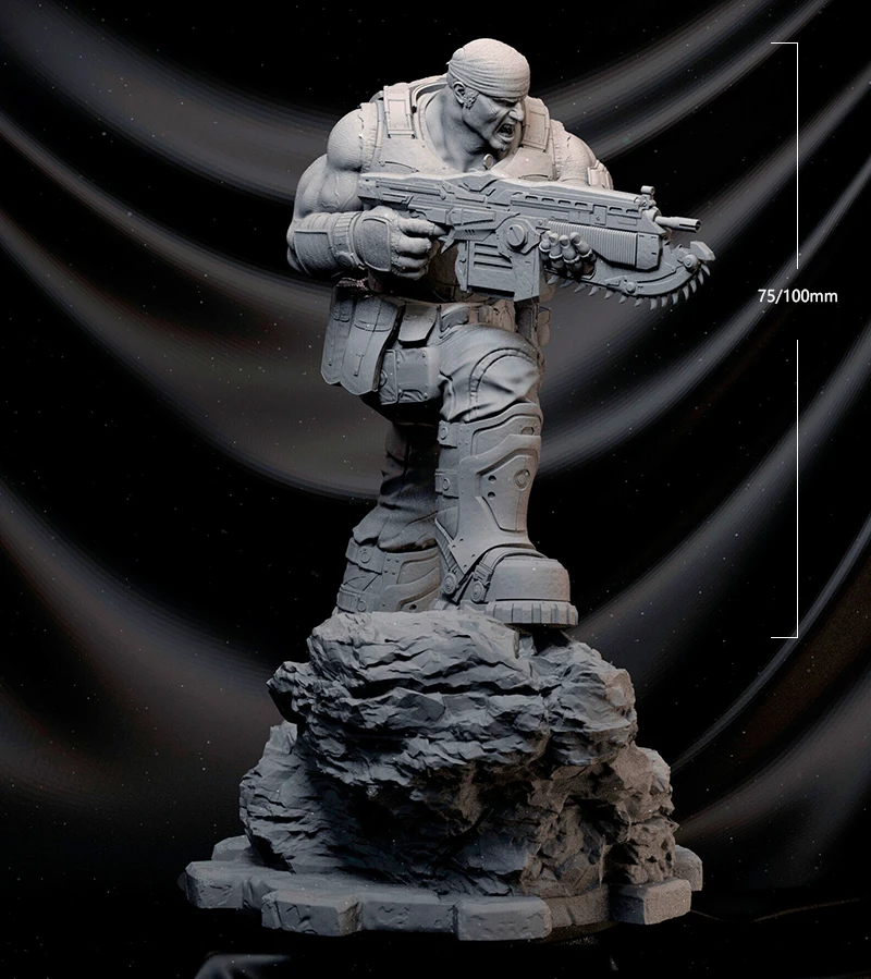 1/24 75mm 1/18 100mm Resin Model Kits Game Characters Unpainted No