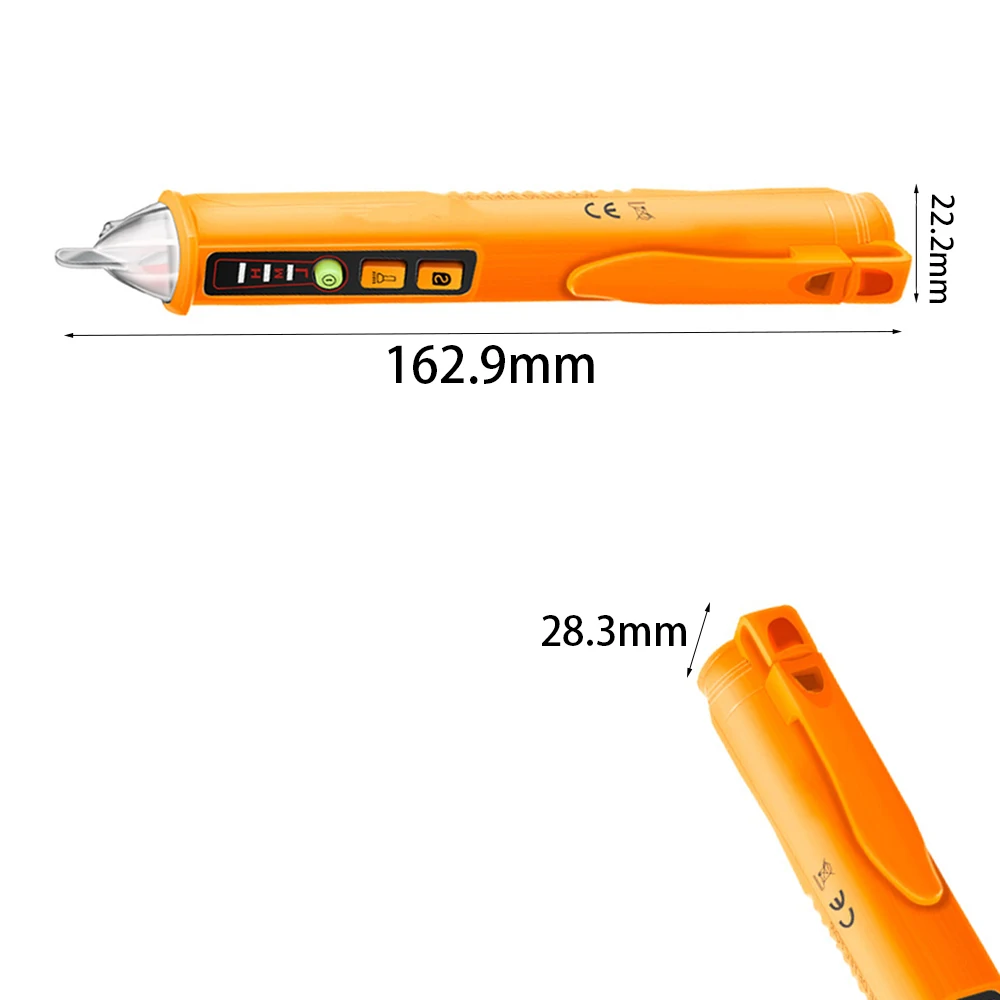 thumbnail image 2 of Non-Contact Voltage Tester Pen – Detects AC/DC 12-1000V, Electric Safety Tool 2 of 12