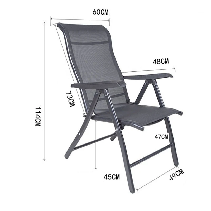 Modern Portable Beach Chair Folding Garden Camp Out Open Air Beach Chair Courtyard Recliner Outdoors Furniture Sillas FYBC