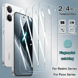 Premium Tempered Glass Screen Protector - Full Cover with Glue (2/4 Pack) for 2 Pieces