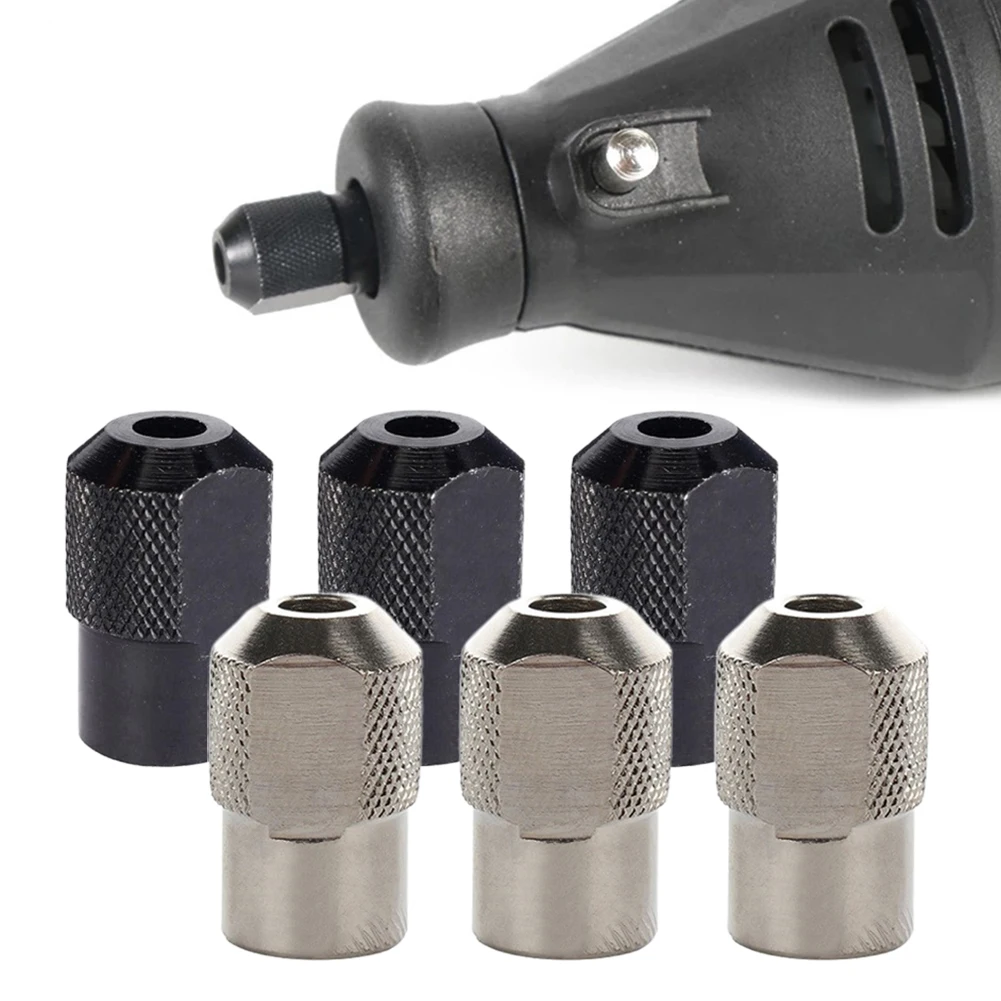 6pcs Mini Drill Chuck M8 0.75mm Zinc Alloy Chuck Nut Rotary Tool For Electric Grinder Power Tools Accessories