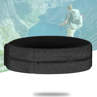 Trail Running Waist Belt Bag Gym Fitness Fanny Pack Elastic Waistband Double Zipper Pocket Racing Bag Sport Phone Case Bag 1