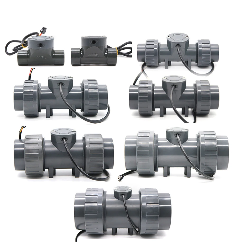 PVC Water Flow Sensor High Precision Pipeline Type Flow Meter Liquid Flow Rate I