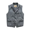 Men's Vest Steampunk Formal Tweed Vintage Blue Suit Male Springs Plaid Herringbone Jacket Waistcoat Vests for Men Dress Wedding 1