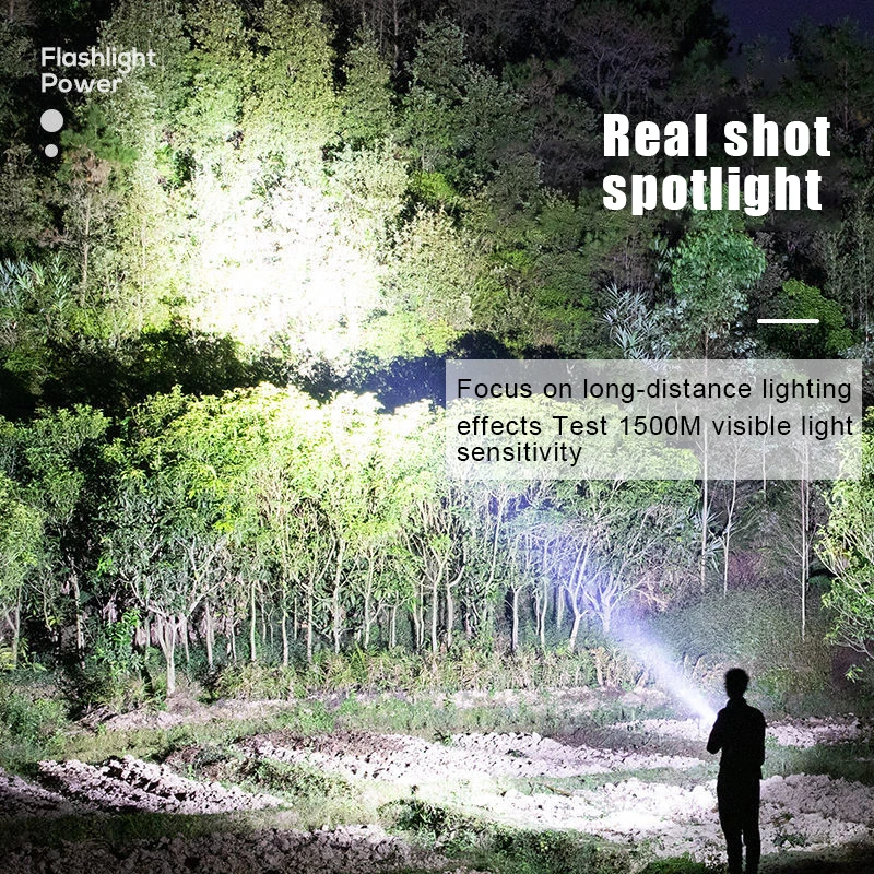 USB 충전식 LED 손전등 2 IN 1 9990000 야외 라이딩 캠핑 사냥을 위한 LM 슈퍼 브라이트 미니 Led 토치 및 보조베터리