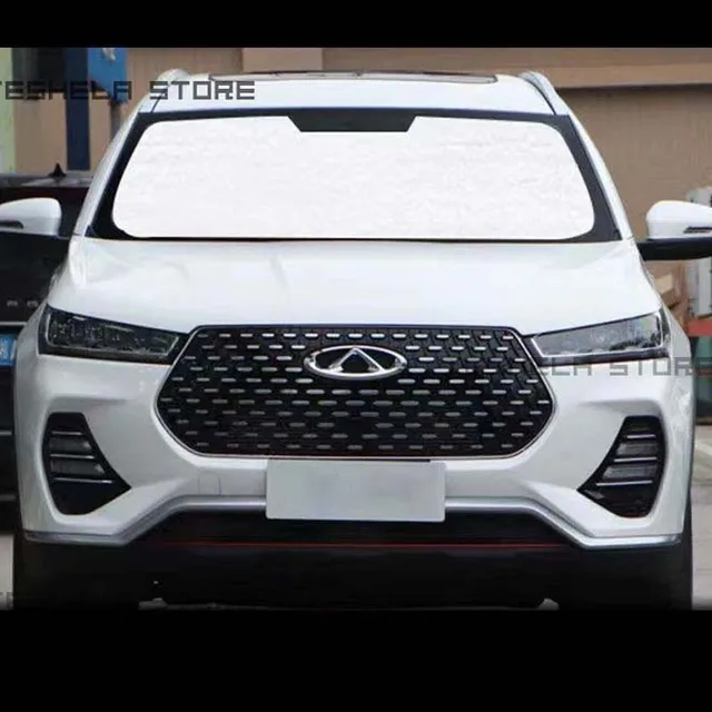 A Chery Tiggo 8 Plus Sunshades Uv Protection Függöny Napsütéses Film Visor Első Szélvédő Borítója Protector Autó Kiegészítők