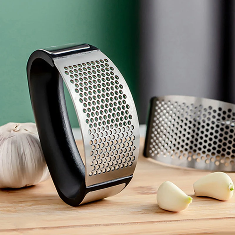 Stainless Steel Garlic Press Garlic Peeler Manual Garlic Crusher