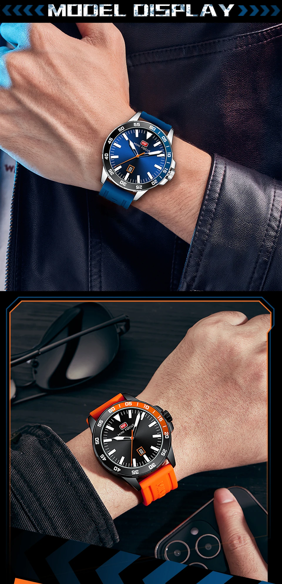MINI FOCUS Quartz Watch for Men Waterproof_voghion.com