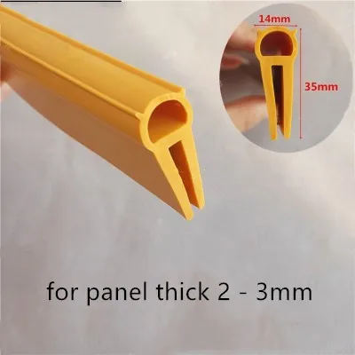

Фотолюминесцентная лента для стеклянной металлической деревянной панели толщиной 2 - 3 мм, оболочка 35x14 мм, 1 м, золотисто-желтый
