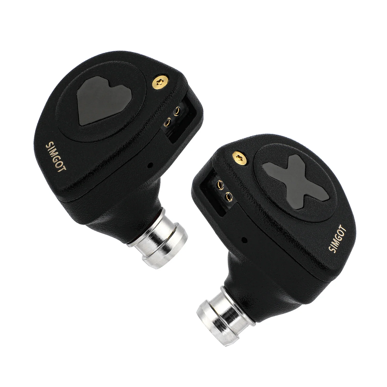 SIMGOT HBB EW300 1DD+1Planar+1PZT Hybrid Driver In Ear Monitor Wired Earbuds with Detachable Nozzles Silver-Plated OFC IEM Cable 4