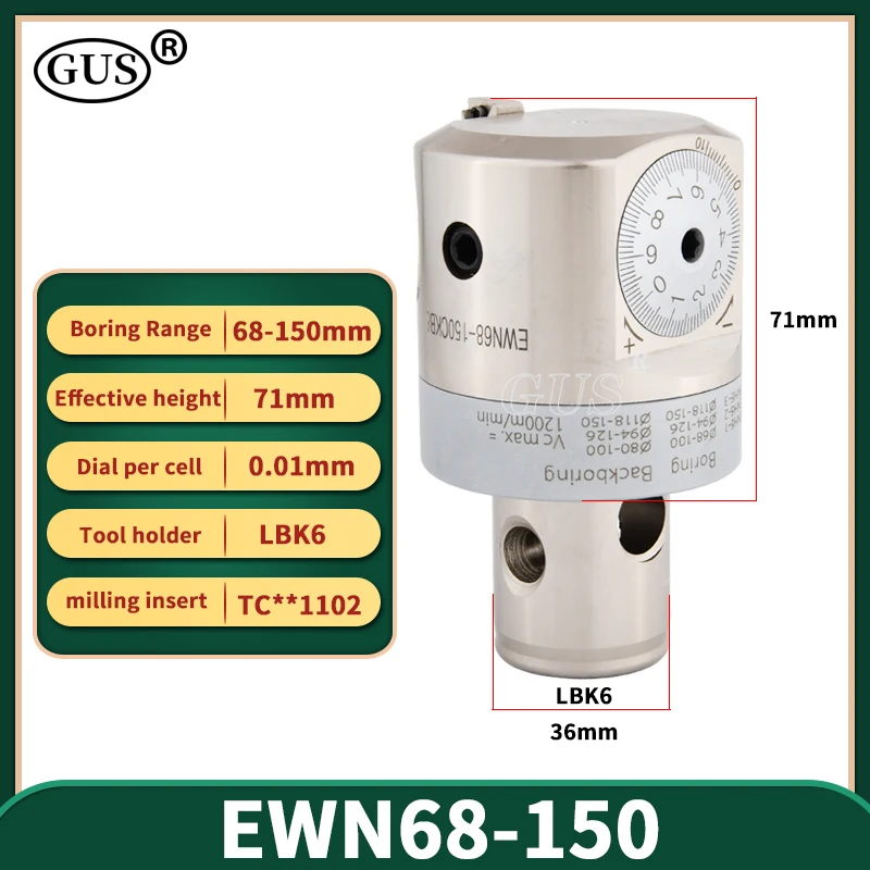 CBH EWN 미세 보링 헤드 EWN20 EWN25 EWN32 EWN41 EWN53 EWN68 조정 가능한 보링 공구 홀더 선반 밀링 보어 CKB1 2 3 4 5 6 LBK