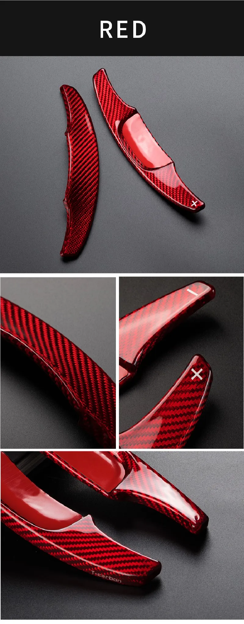 Car Carbon Fiber Steering Wheel Shift Paddle Shifter For Mazda 3 Paddle Shift Extension Car Sticker