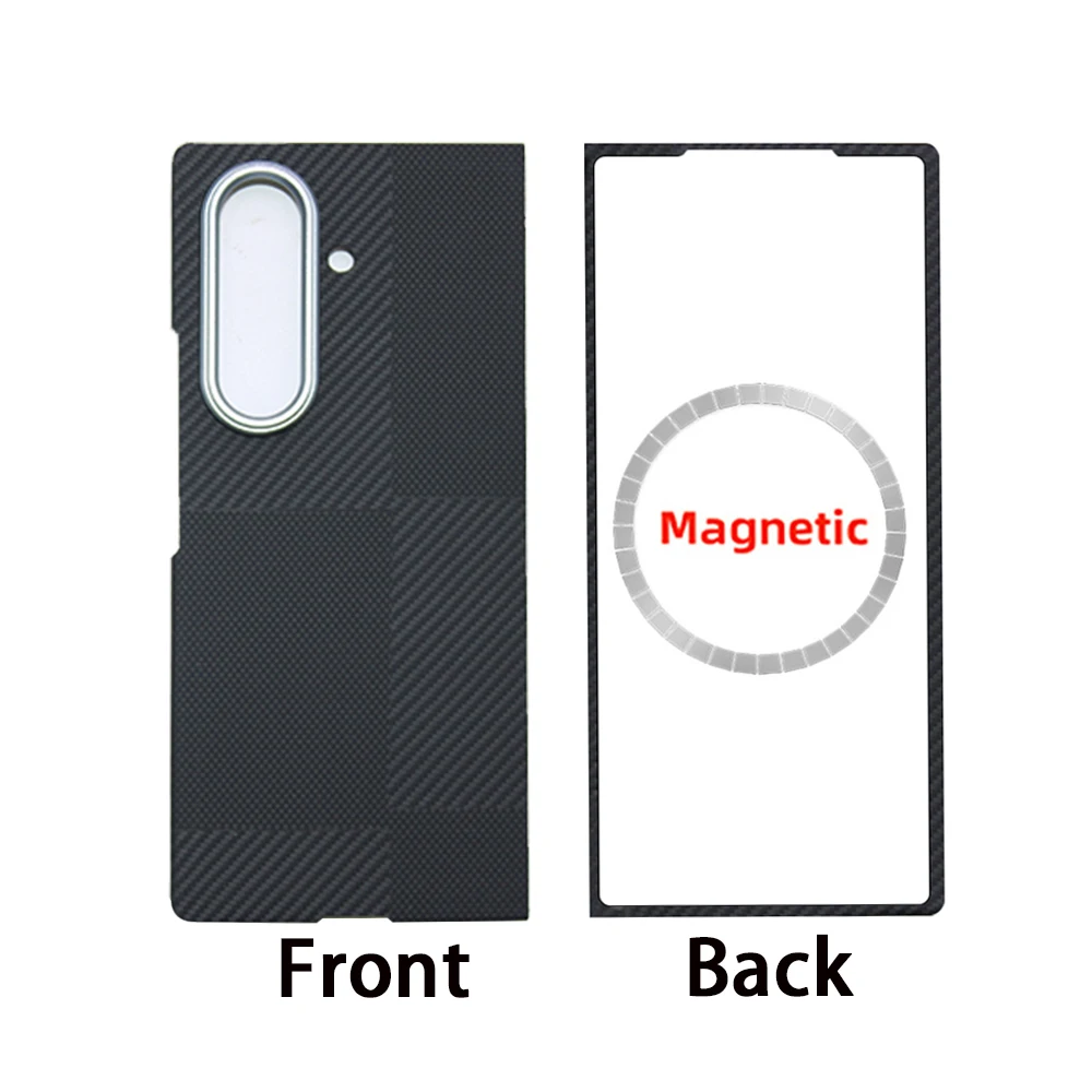 Sleek Carbon Fiber Magnetic Phone Case - Ultra-Thin Aramid Protection