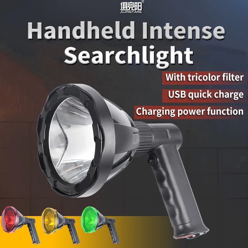 Jujingyang Usb Rechargeable Multifunctional Led Searchlight, Camping