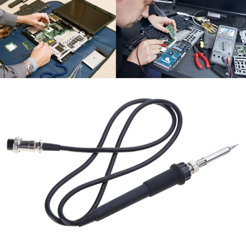 Kit Saldatore Elettronico, Strumento Di Saldatura A Temperatura Regolabile Da 60 W A 110 V 5 Punte Per Saldatura Pompa Dissaldante Supporto Per Saldatore Versione Rivista 88642232