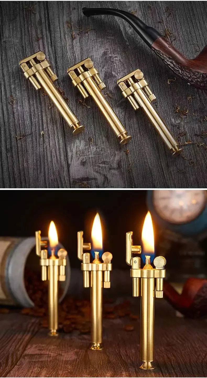 Bold Bamboo Lighter Torch Shaped Retro Kerosene Portable Easy Lighting Anywhere