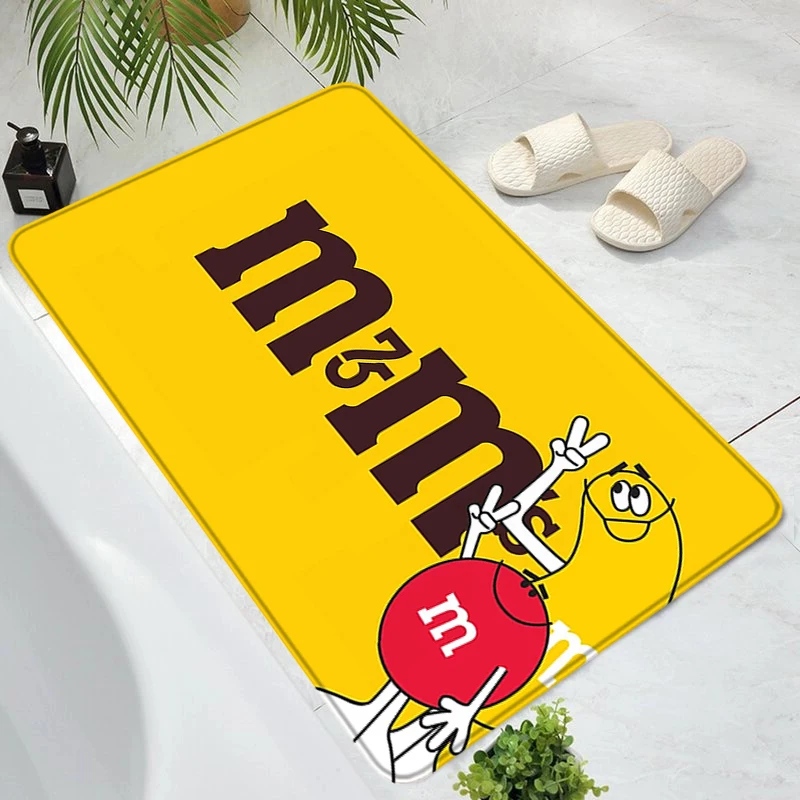 

Children Room Mat M Chocolate Candy Entrance Doormat Home Washable Non-slip Kitchen Rug Rugs Custom Bath Mats Carpets Carpet