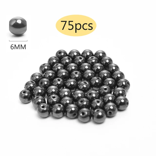 Perle Di Pietra Di Emate Nera Naturale 2mm 3mm 4mm Perline Distanziatrici Allentate Quadrate Per Gioielli Che Fanno Accessori Per Bracciali Collana Fai Da Te - Foto 9